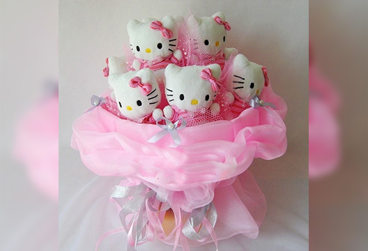 Букет из плюшевых котят 5