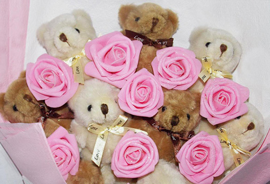 Букет из плюшевых мишек 25