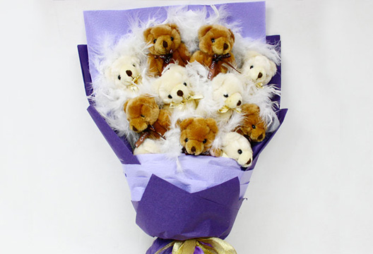 Букет из плюшевых мишек 26