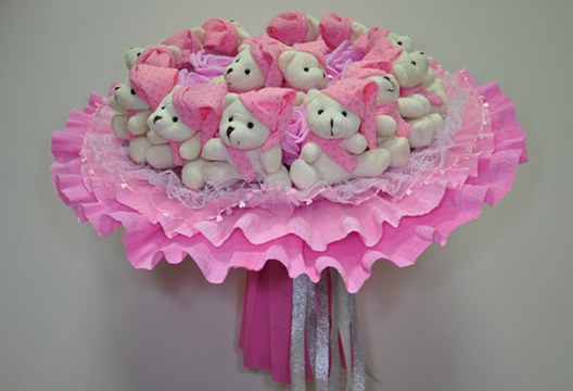 Букет из плюшевых мишек 39