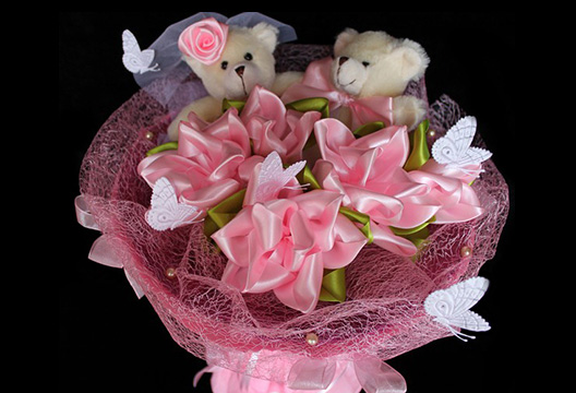 Букет из плюшевых мишек 50