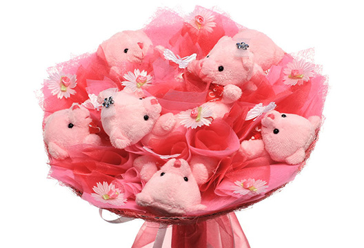 Букет из плюшевых мишек 51
