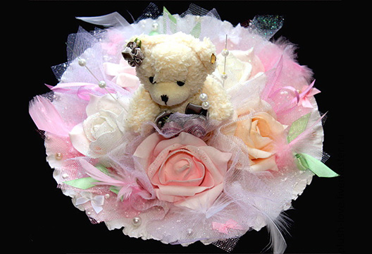 Букет с плюшевым мишкой 2