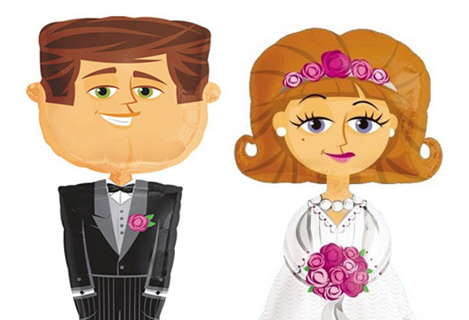 Фольгированные шары «Жених и невеста»