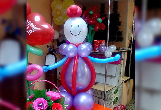 Композиция из надувных шаров 1