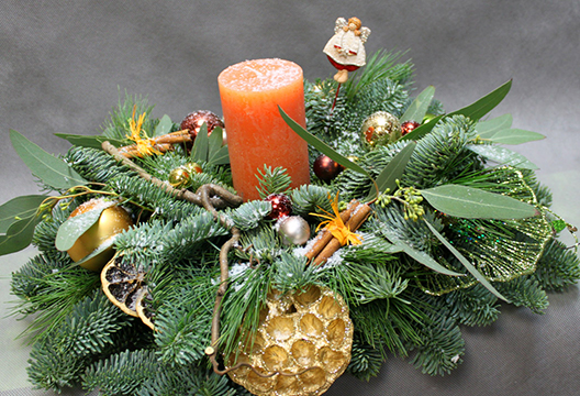 Новогодняя композиция «Снежная история»